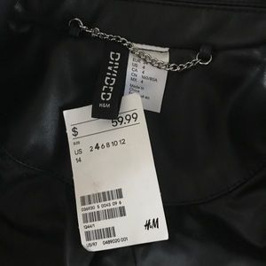 H&M women's Leather biker jacket